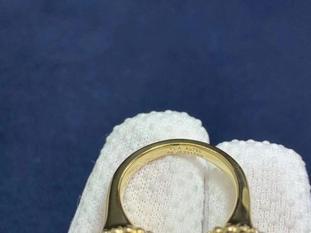 inspired van cleef arpels 18k gold perlee couleurs malachite diamond between the finger ring 620876c702208