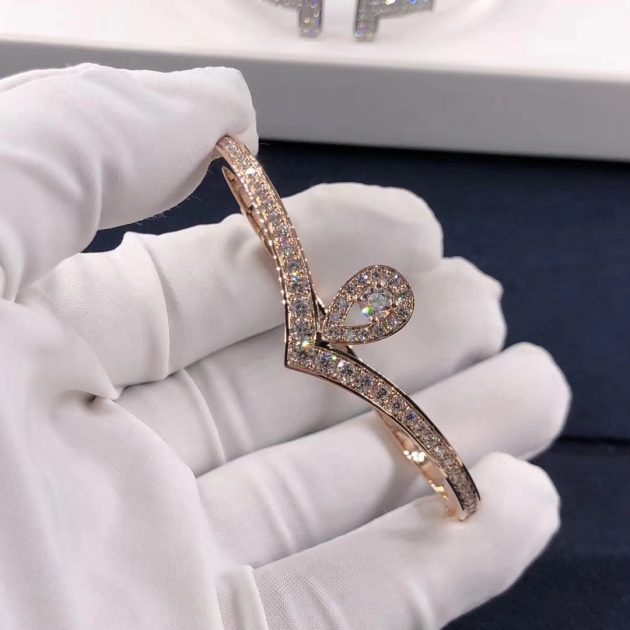 josephine aigrette 18ct pink gold and diamond bracelet 620a6c7d3b935