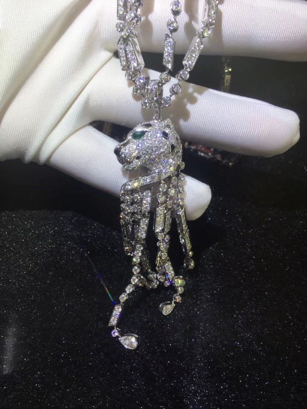 panthere de cartier necklace platinum emeralds onyx diamonds 6209c5fdbbc1c