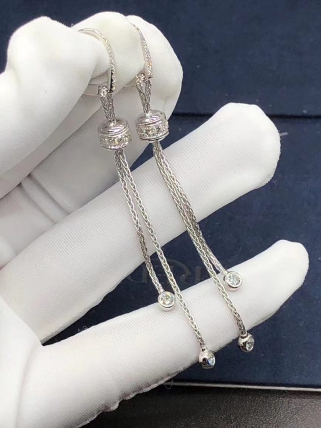 piaget possession 18k pink gold drop earrings with 40 brilliant cut diamonds 620a531c58881