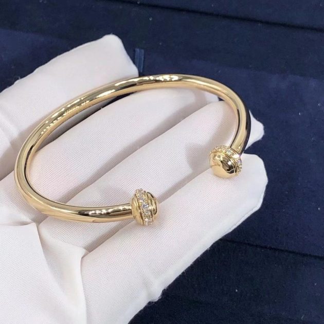 piaget possession open bangle bracelet 18k yellow gold with diamonds 620a43b00f7ba