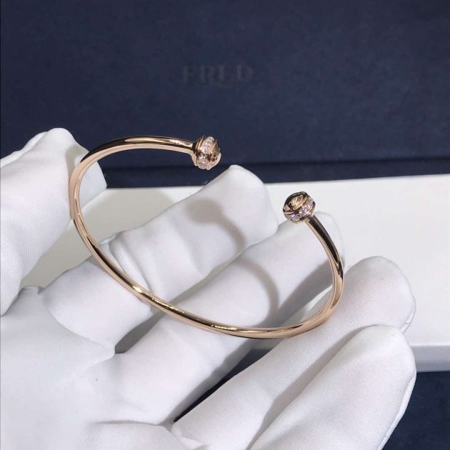 piaget possession open bangle bracelet in 18kt rose gold with diamonds 620a4cf211483