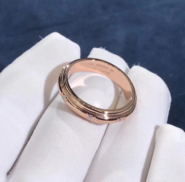 piaget possession ring 18k rose gold three circle with diamonds g34p7c00 620a49562f94b