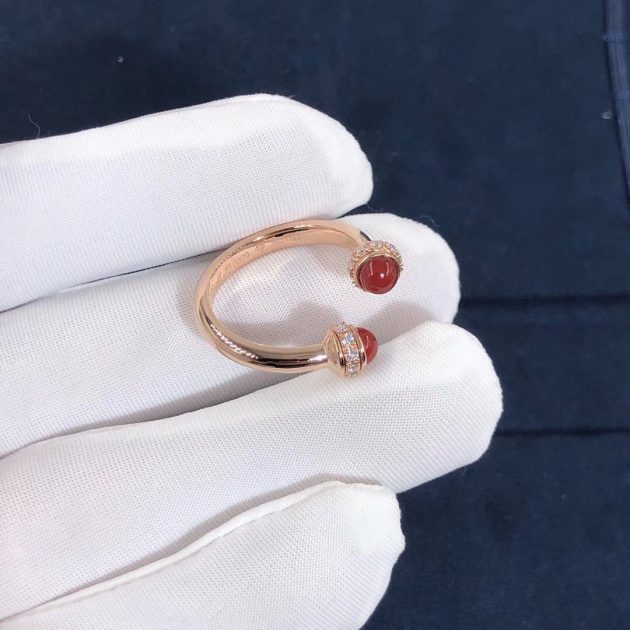 piaget possession ring 18k rose gold with diamonds carnelian g34p8d00 620a4a50a18fe