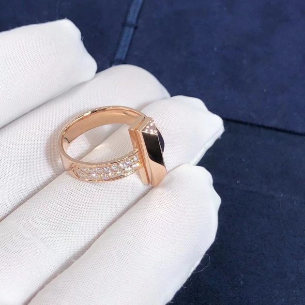 tiffany 18k rose gold t1 wide diamond ring 6209ec0f2219c