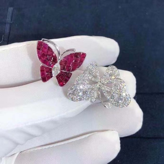 van cleef arpels between the finger ring flying butterfly ring with mystery set rubies vcarf27100 62079fcd37f34
