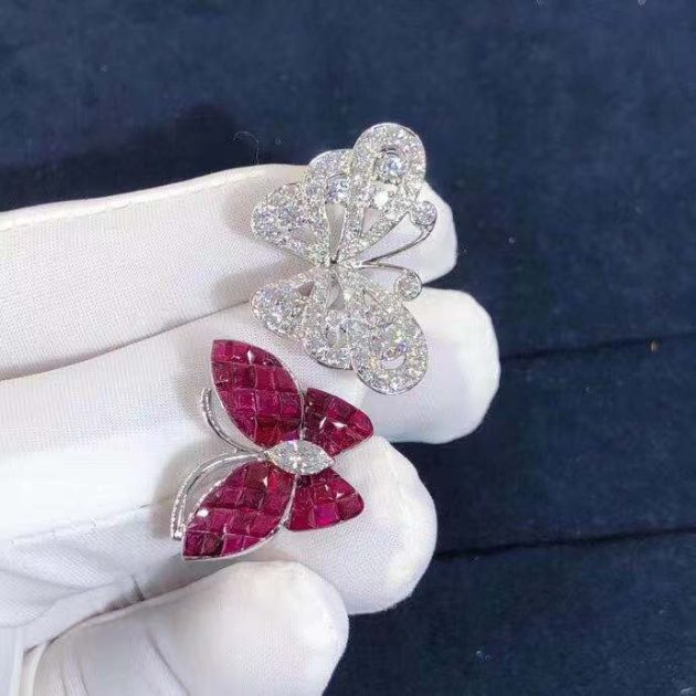 van cleef arpels between the finger ring flying butterfly ring with mystery set rubies vcarf27100 62079fd941f49