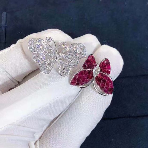 van cleef arpels between the finger ring flying butterfly ring with mystery set rubies vcarf27100 62079fdd660e8