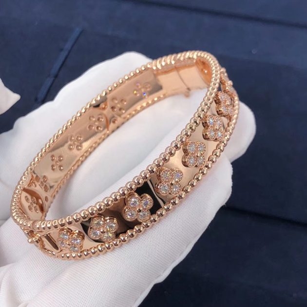 van cleef arpels perlee clovers bracelet 18k pink gold vcarn5b200 620867c92d1fb