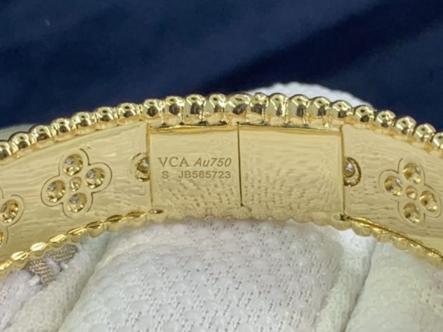 van cleef arpels perlee clovers bracelet small model 18kt pink gold diamond 620859bee4298